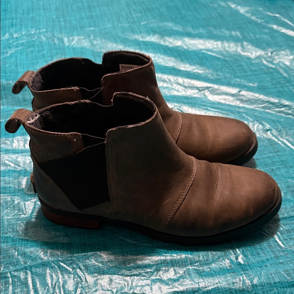 Sorel Brown Ankle Boots